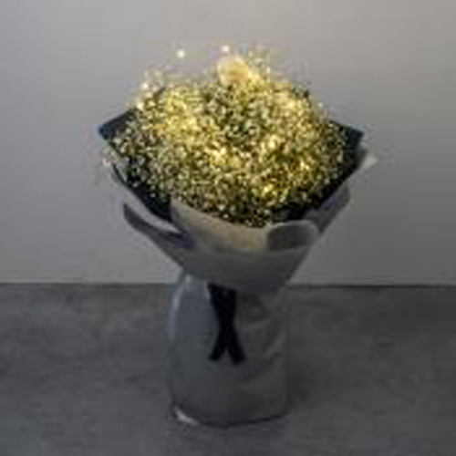 光る星屑花束