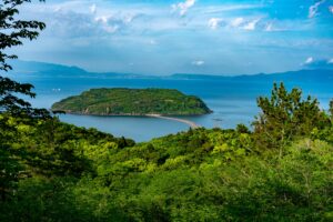鹿児島県のプロポーズスポットとして人気の知林ヶ島